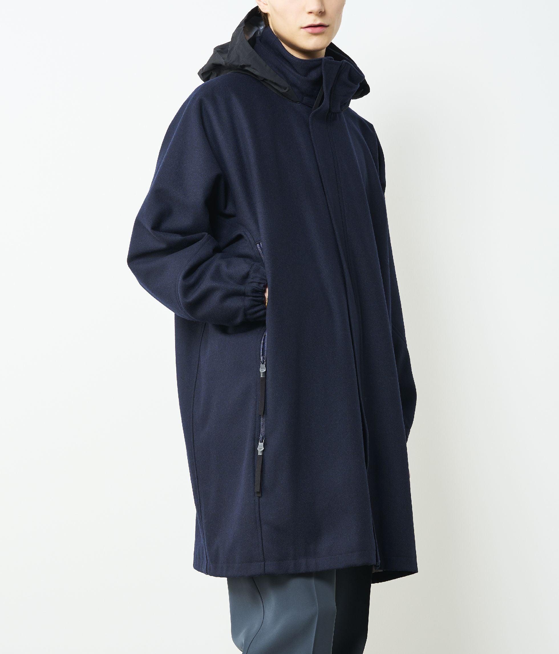 WR REAMIDE WOOL MELTON w/WINDSTOPPER COAT
