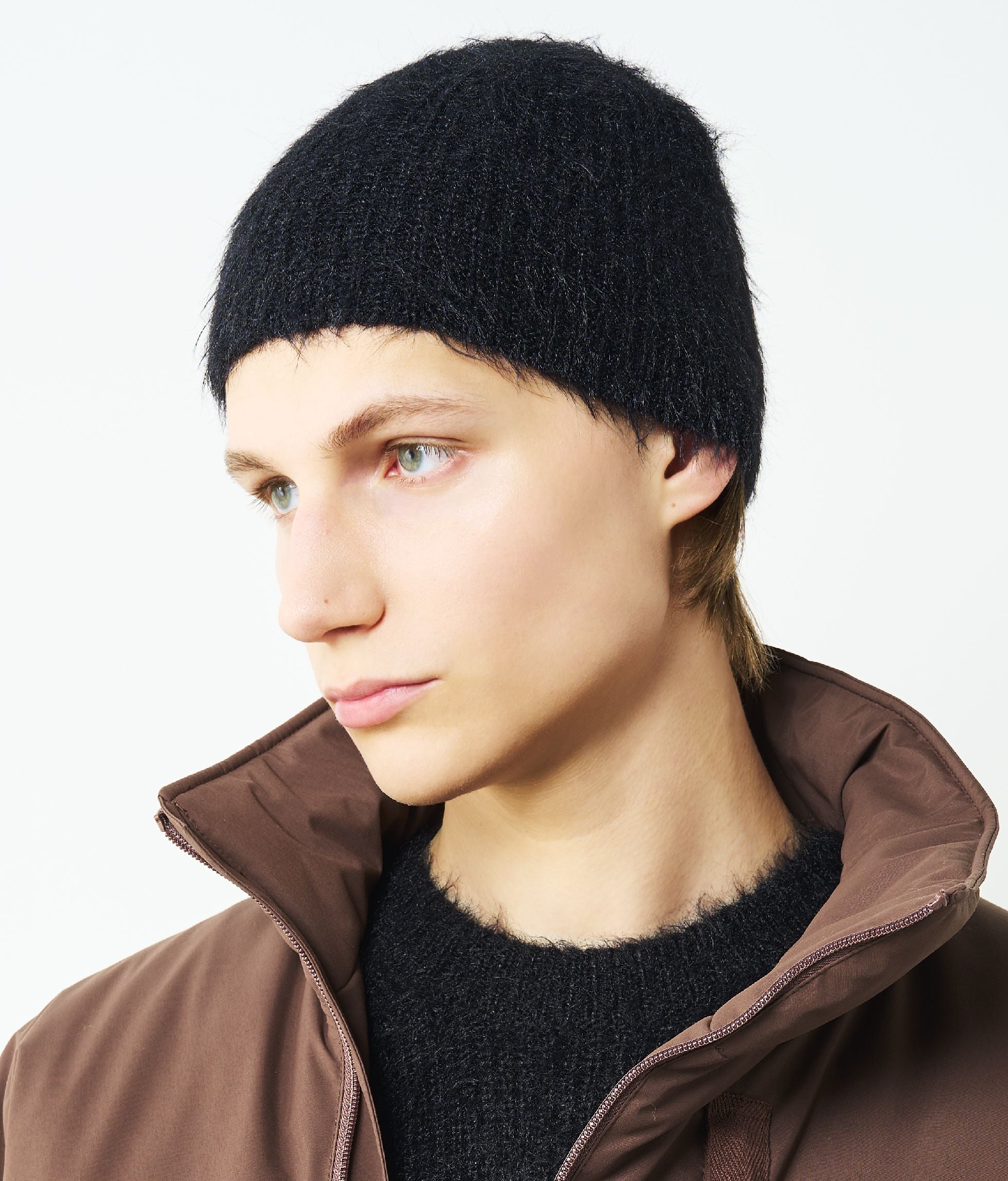 SHAGGY MOHAIR KNITHAT