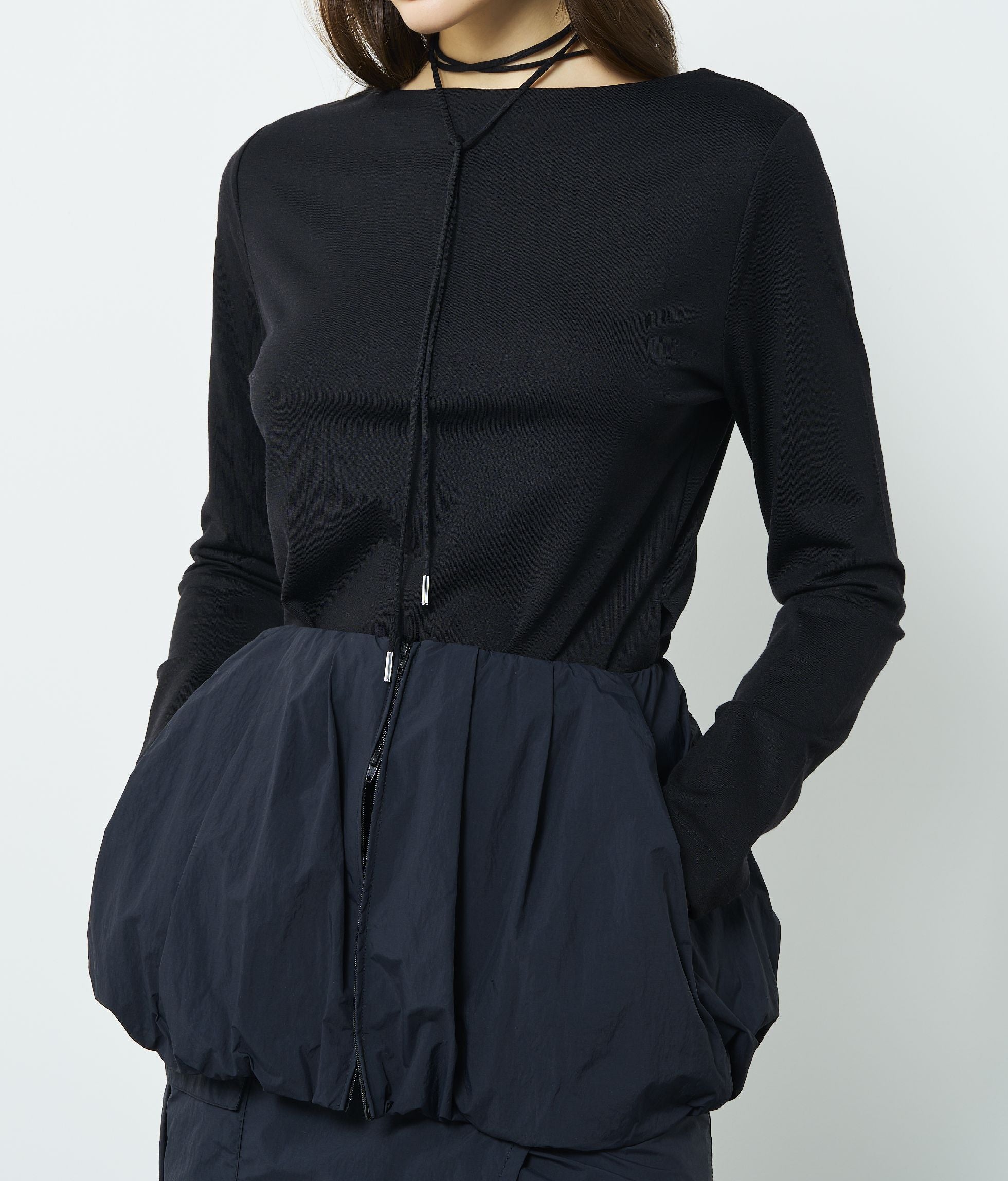 W'S DWR NY TAFFETA PEPLUM
