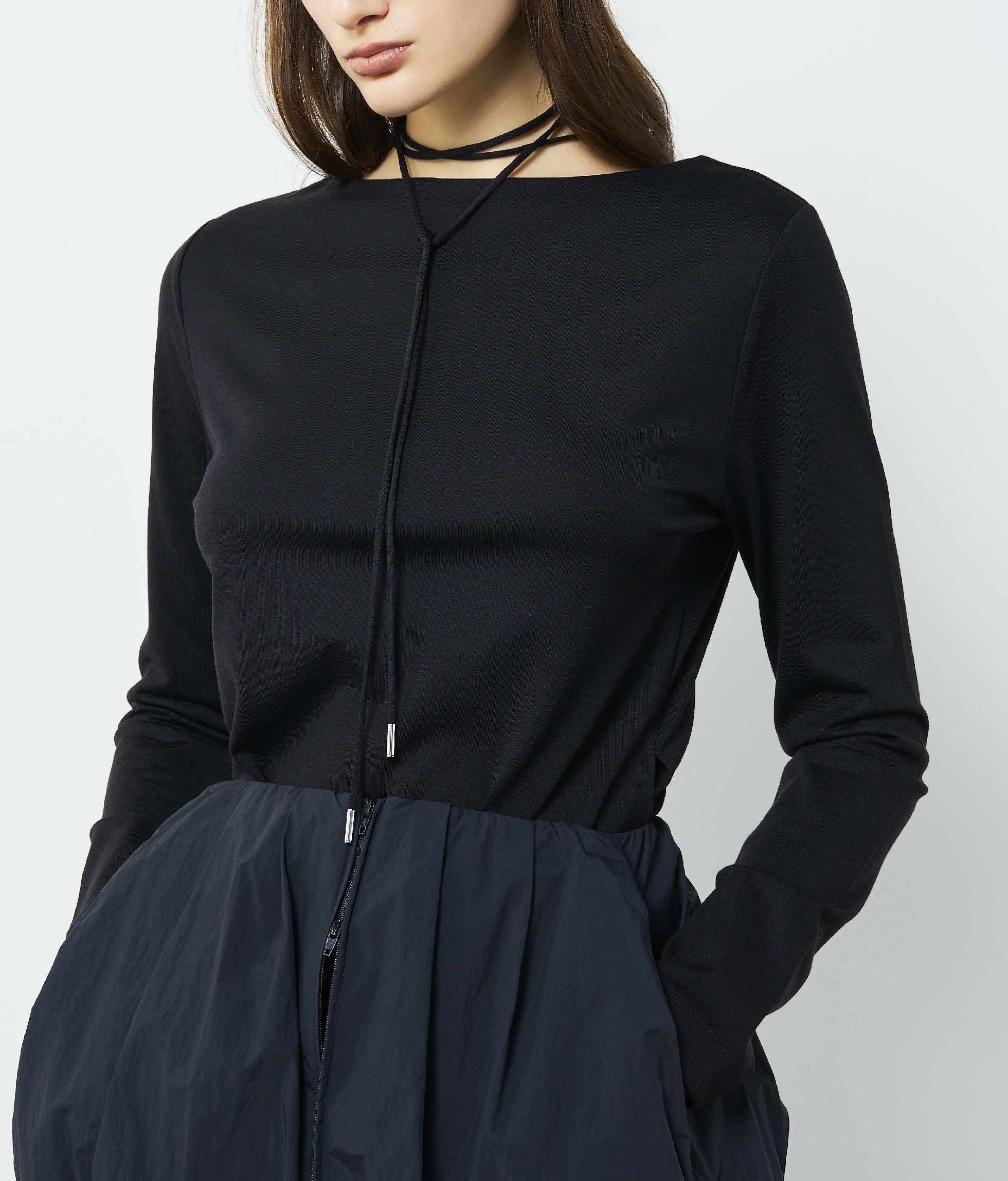 W'S TW JERSEY L/S TUNIC TOP