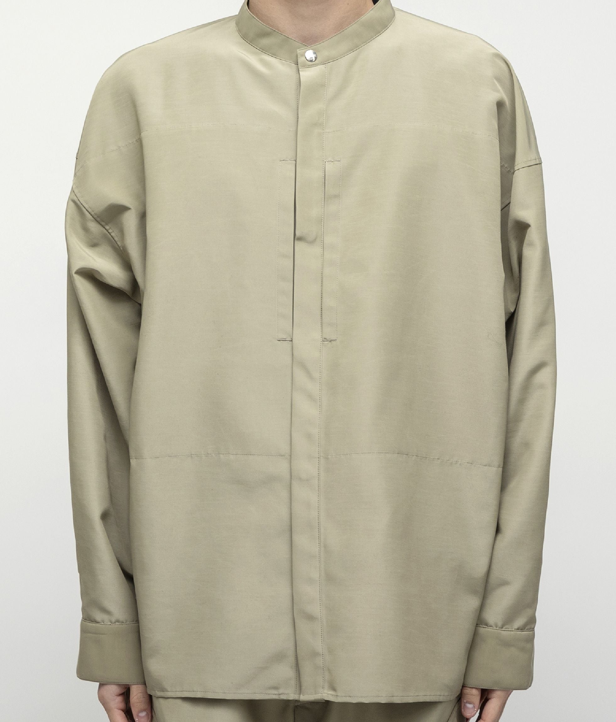 【メンズ】DWR PL TUSSAH BAND COLLAR L/S SHIRT
