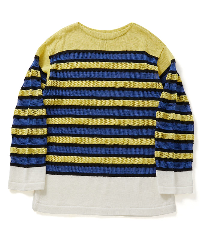 MULTI BORDER LONG KNIT マルチボーダー ニット