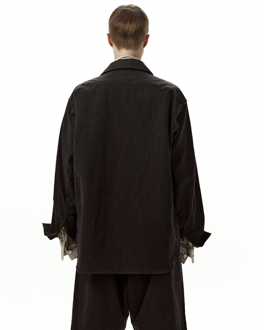 【D-VEC×ALMOSTBLACK】WATER REPELLENT NATURAL FABRIC SHIRT