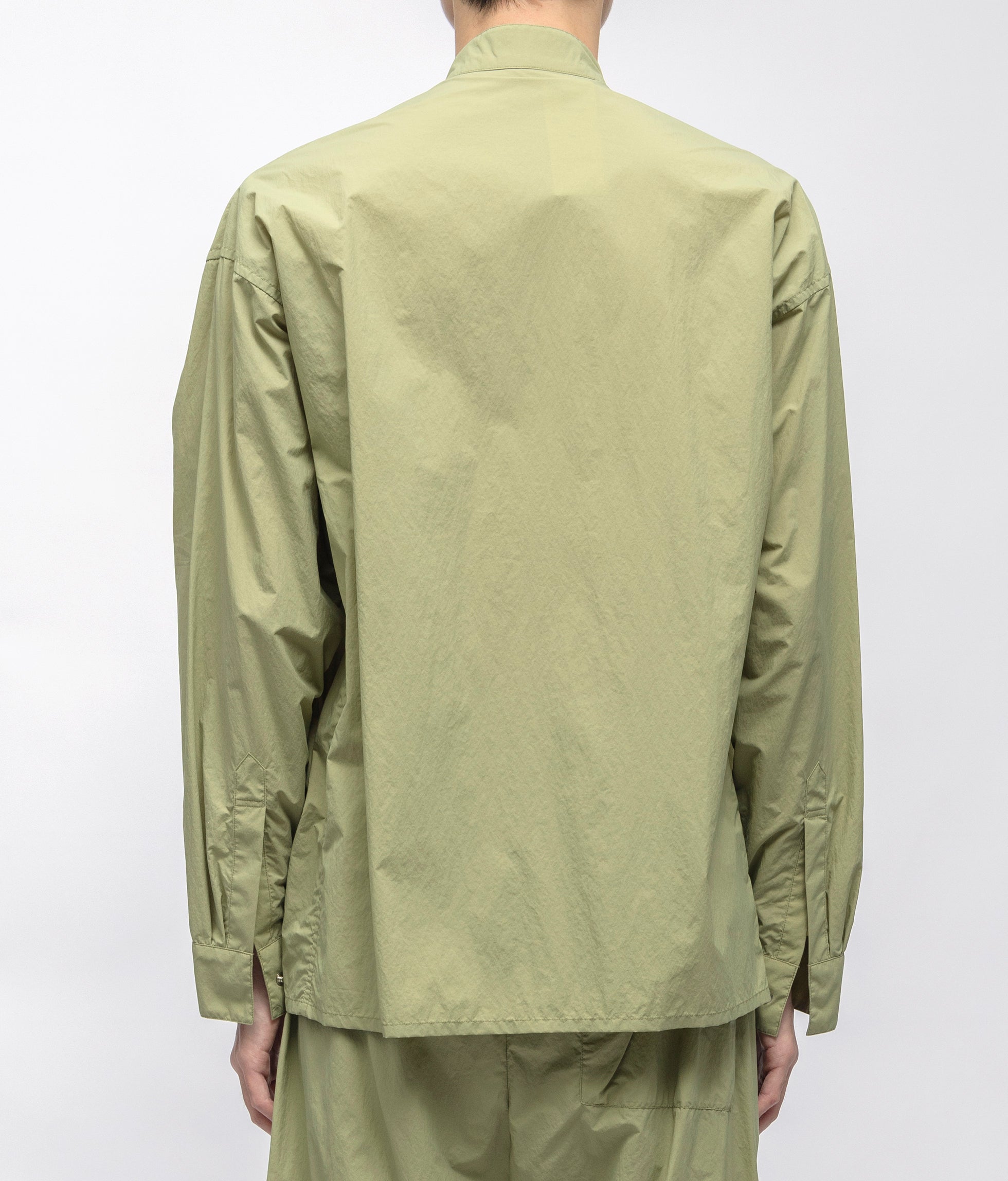 DWR NY TAFFETA BAND COLLAR L/S SHIRT