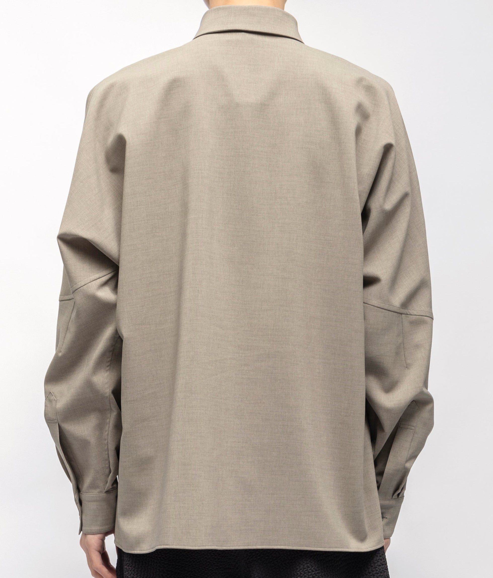 QD LINEN LIKE PL L/S SHIRT