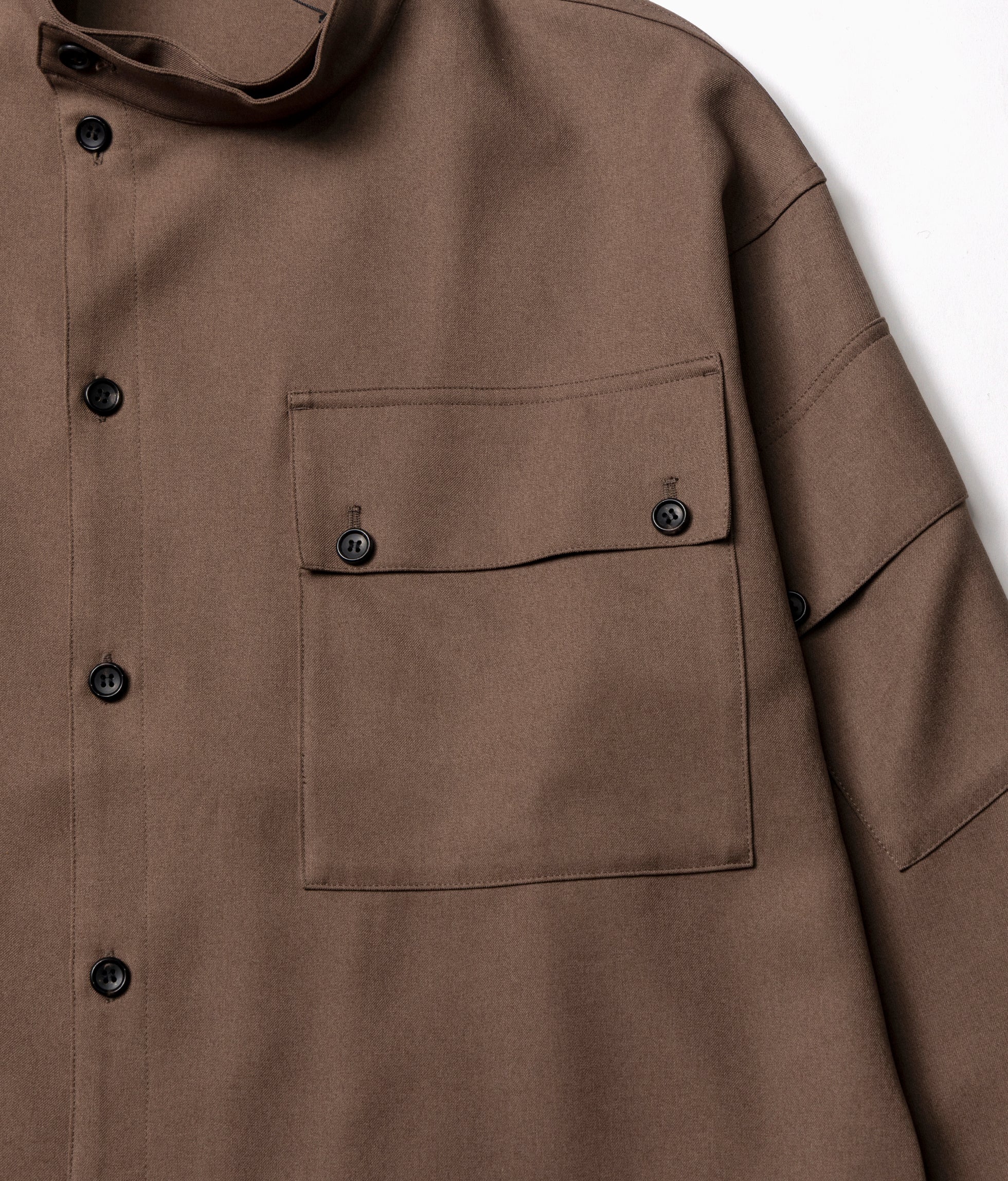WR PL ST. BAND COLLAR SHIRT
