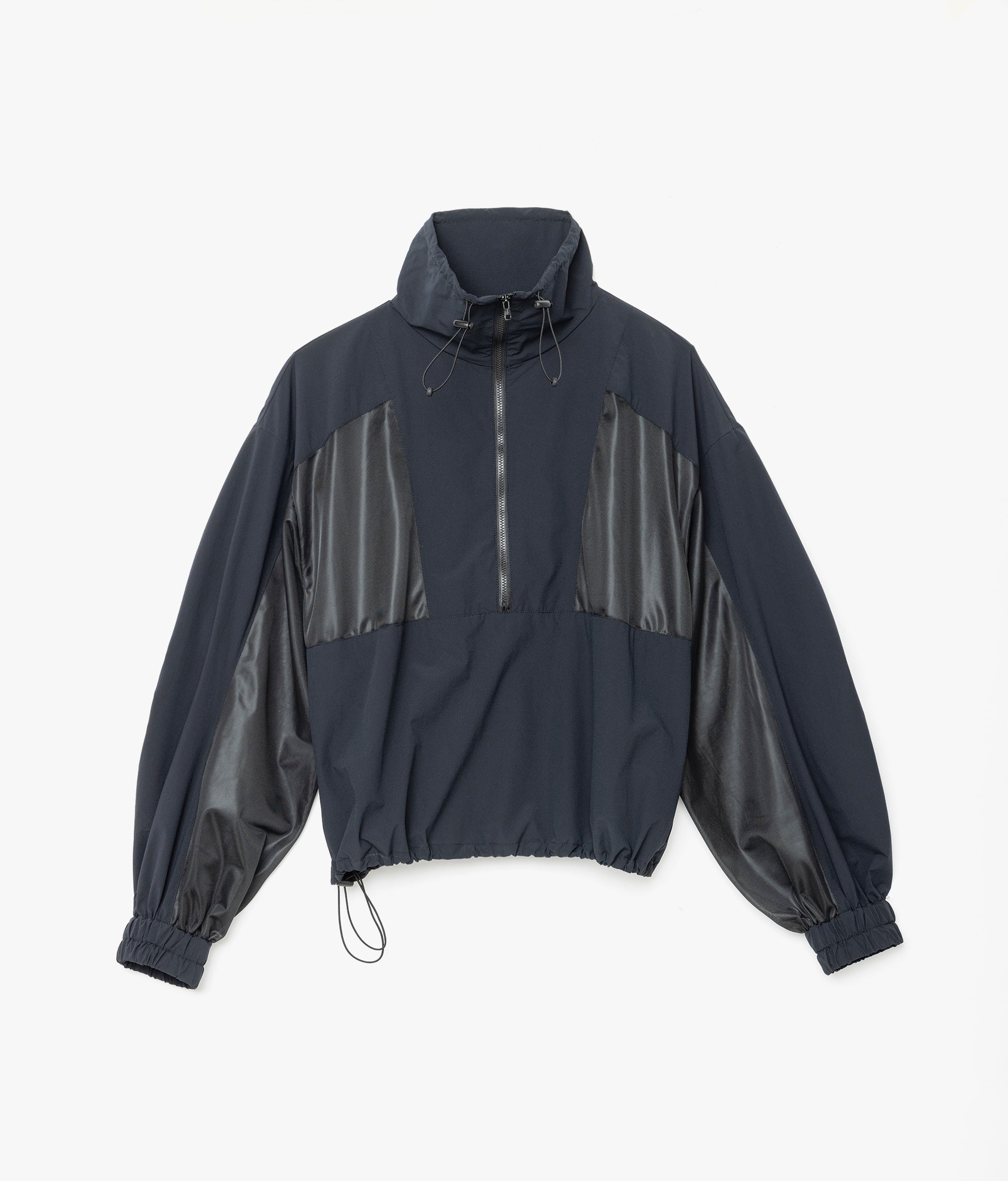 W'S NY STRETCH POPLIN HALF-ZIP BLOUSON