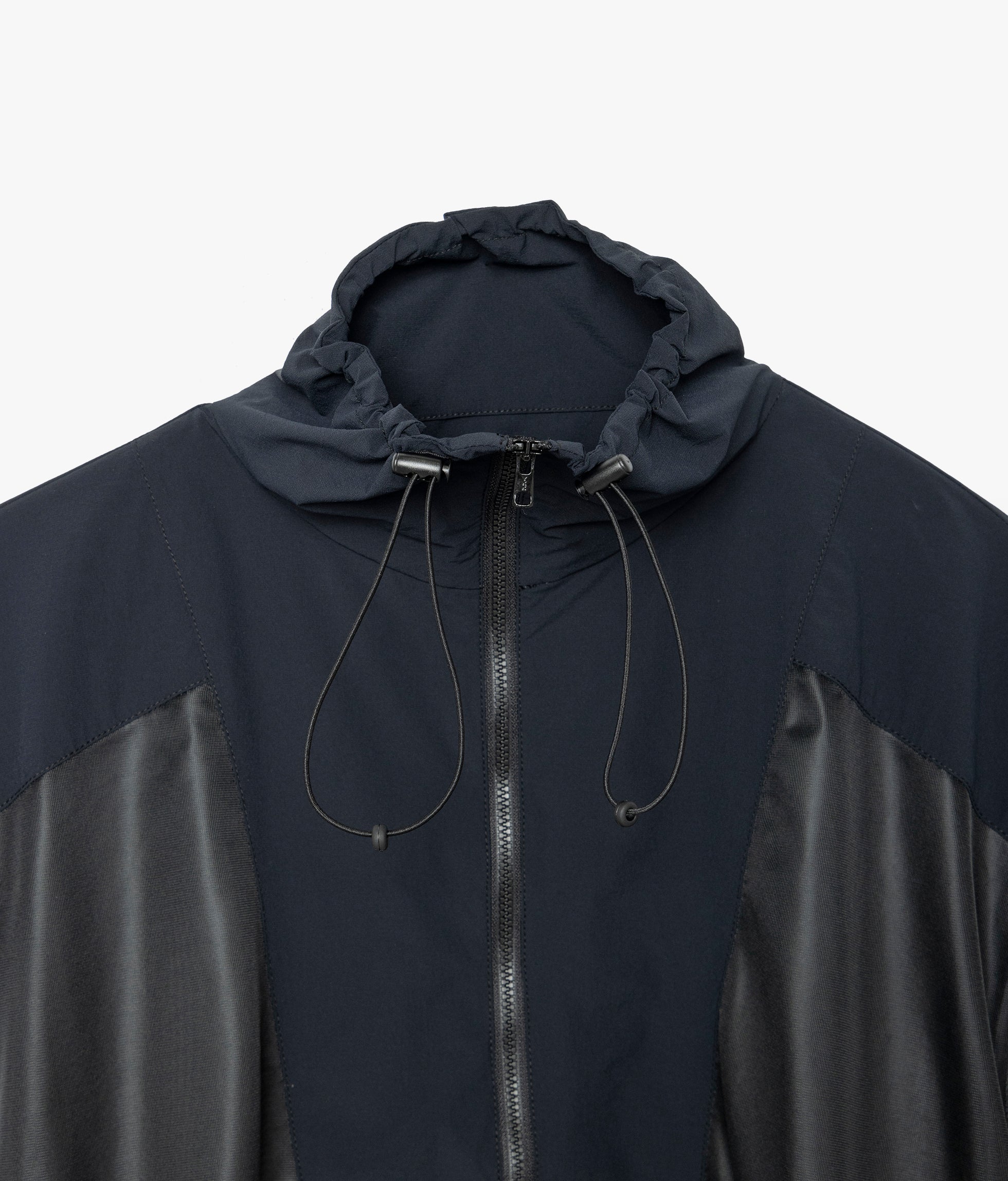 W'S NY STRETCH POPLIN HALF-ZIP BLOUSON