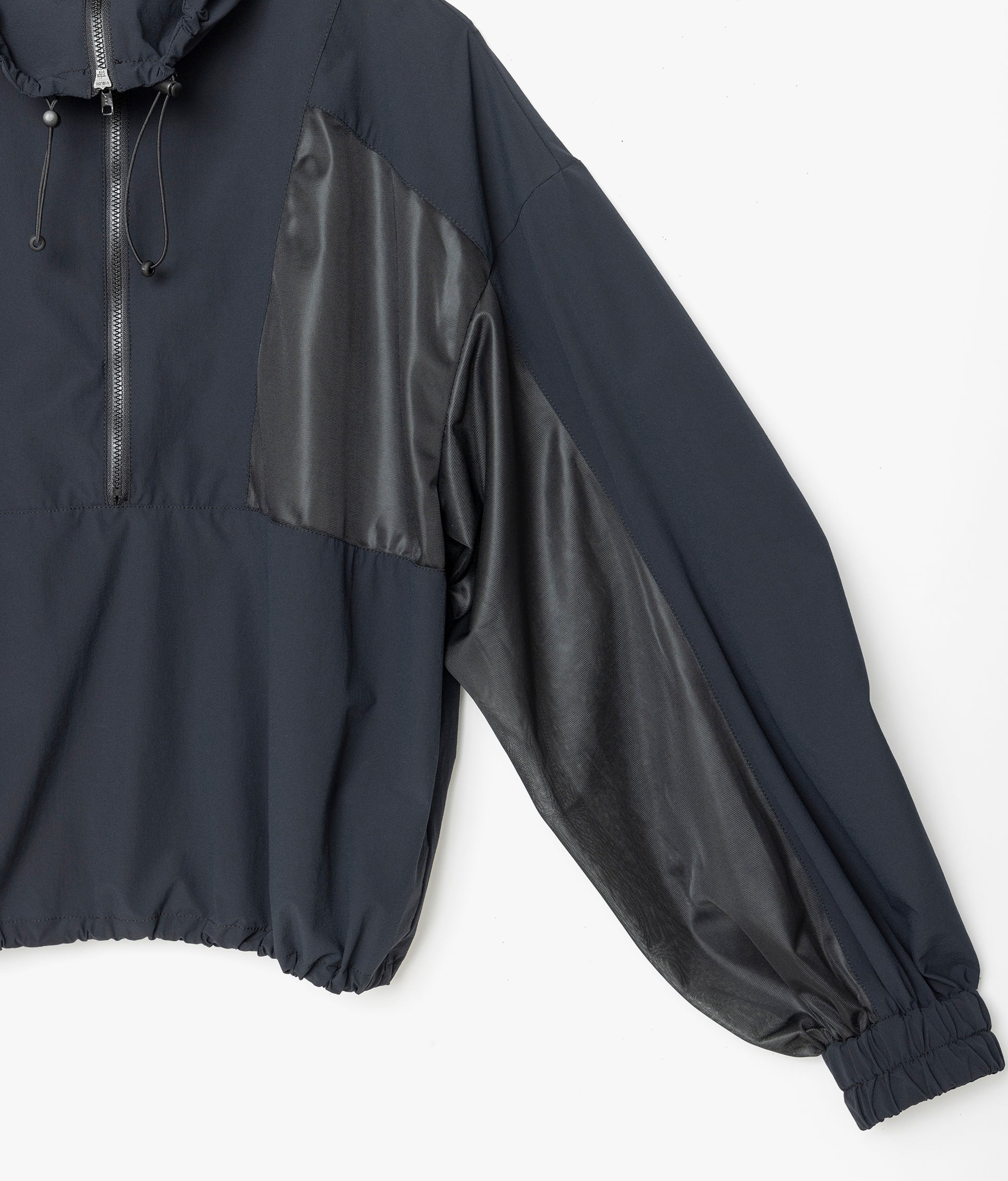 W'S NY STRETCH POPLIN HALF-ZIP BLOUSON