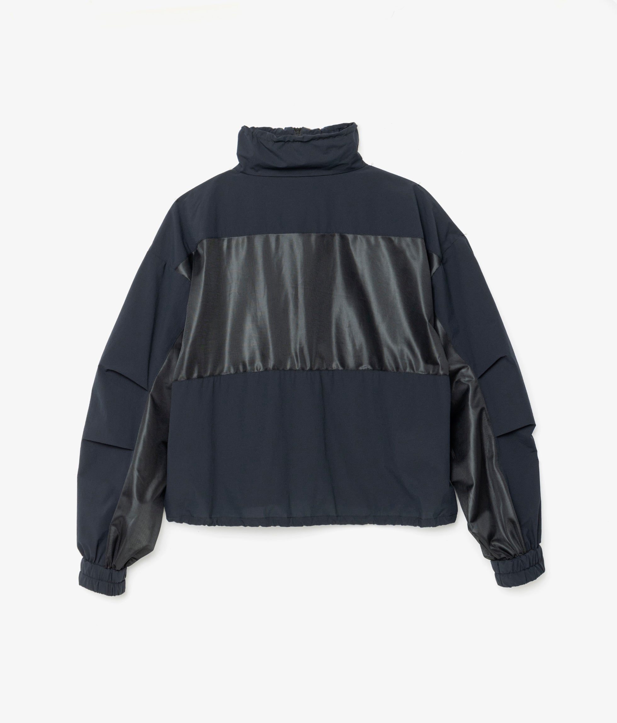 W'S NY STRETCH POPLIN HALF-ZIP BLOUSON