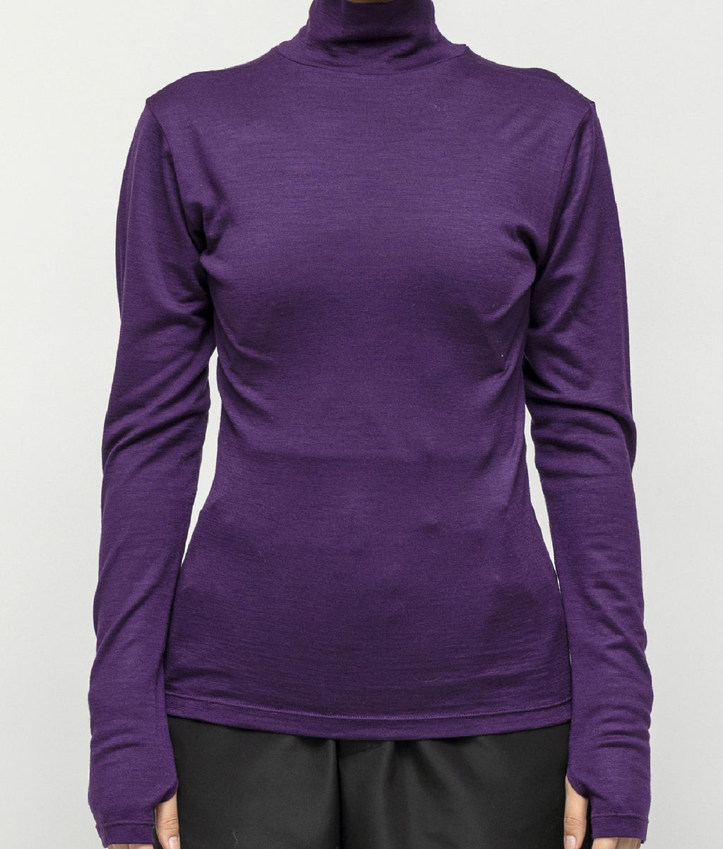 WOOL JERSEY HIGH-NECKED L/S TEE ハイネック ロングスリーブTシャツ