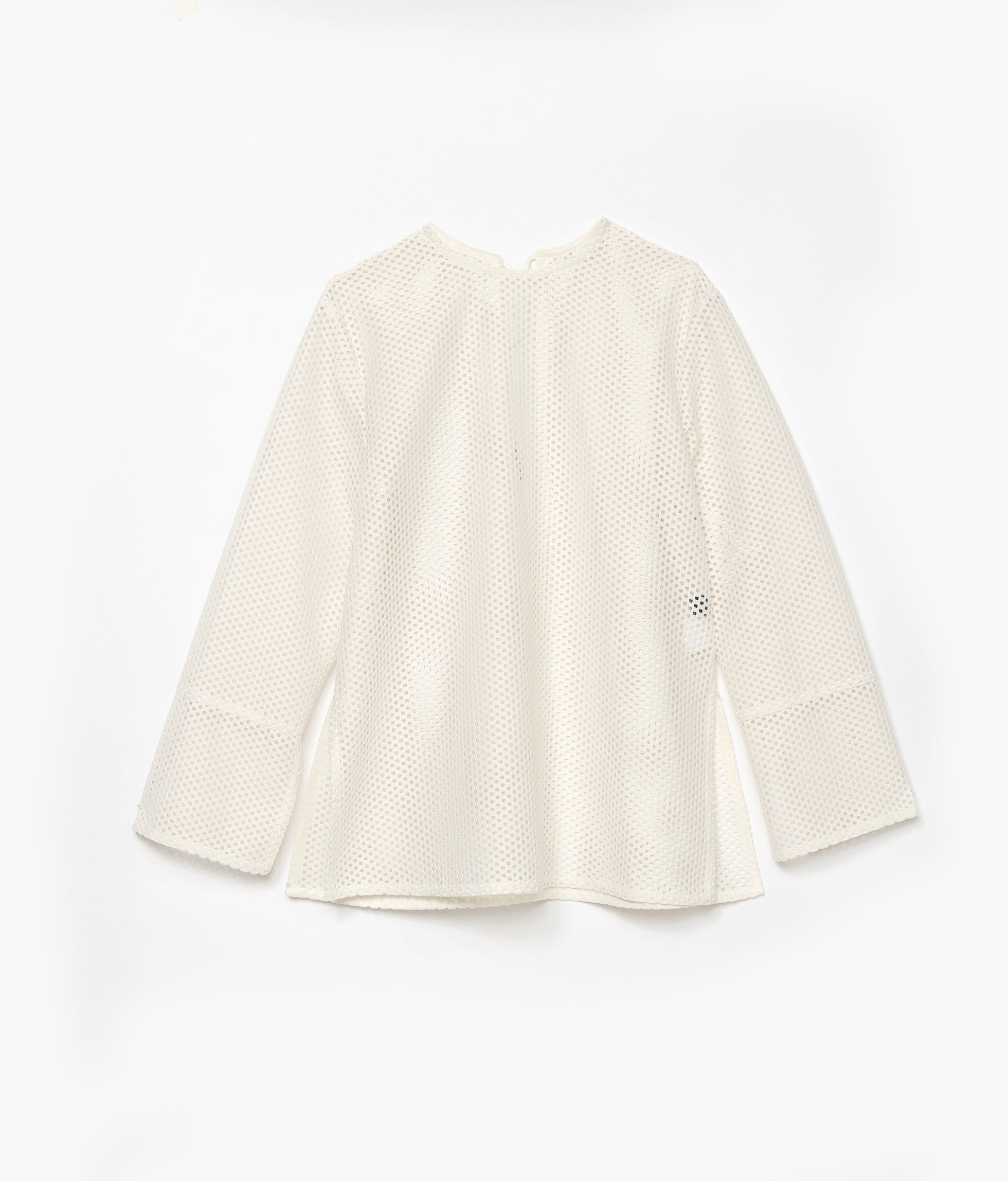 W'S PL MESH L/S BLOUSE