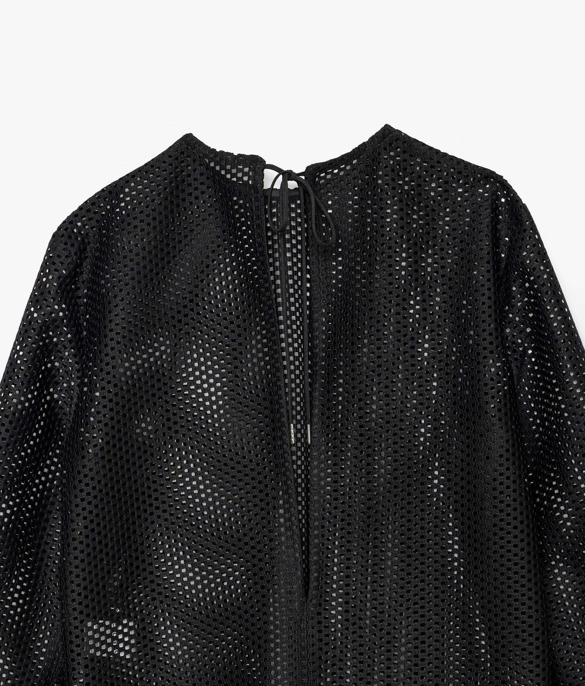 W'S PL MESH L/S BLOUSE