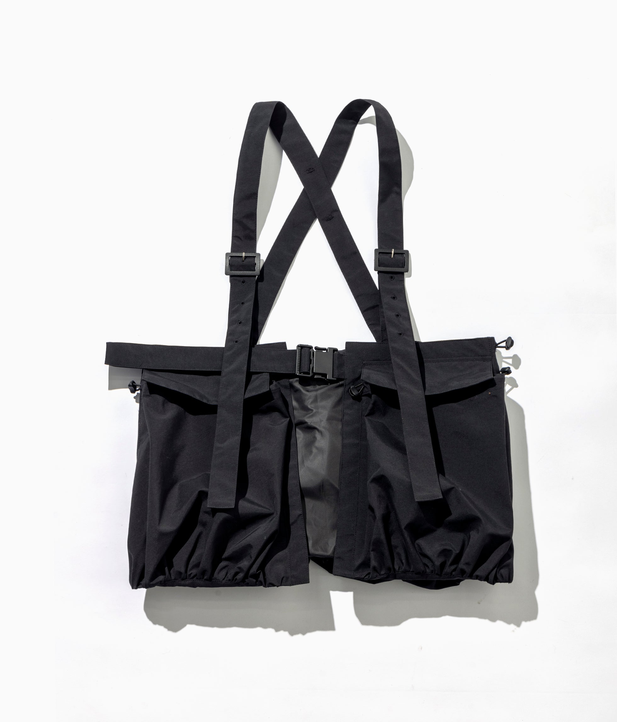 アパルトモン　High twist yarn vest ブラック SASSAFRAS whole hole vest BLACK SASSAFRAS『OVERGROWN HIKER VEST