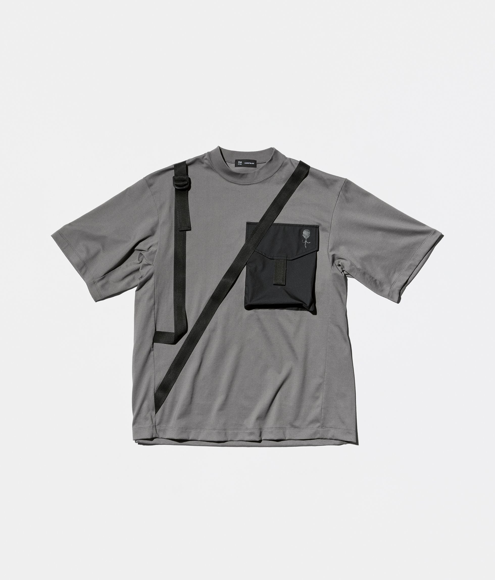 【D-VEC×ALMOSTBLACK】HYBRID PLATING COTTON POLYESTER T-SHIRT