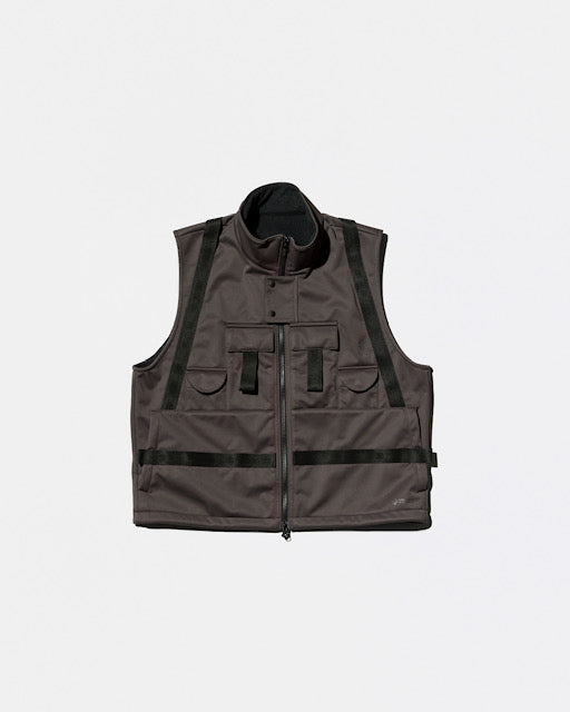 【D-VEC×ALMOSTBLACK】WINDSTOPPER BACK FLEECE 3L VEST