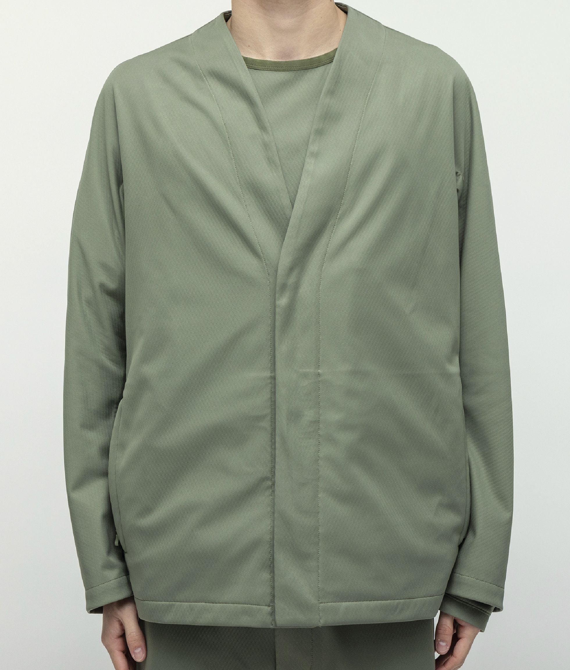 WIND STOPPER SOFT SHELL NO COLLAR JACKET