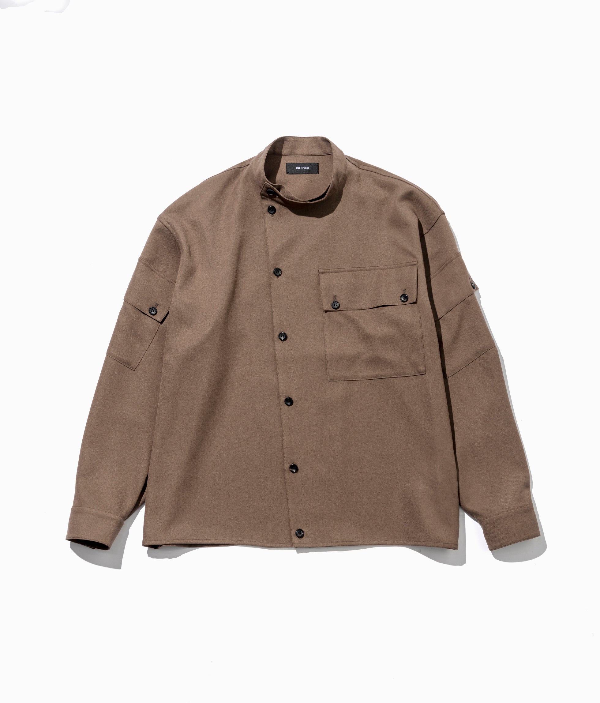 WR PL ST. BAND COLLAR SHIRT