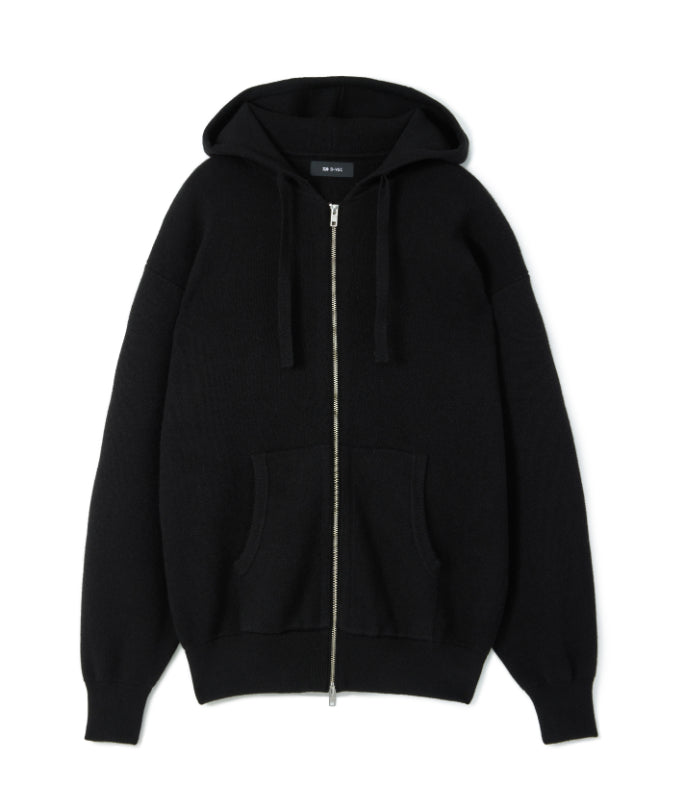 WR CASHMERE YARN ZIP-UP PARKA