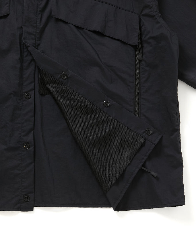 RECYCLED NYLON S/S SHIRT JACKET