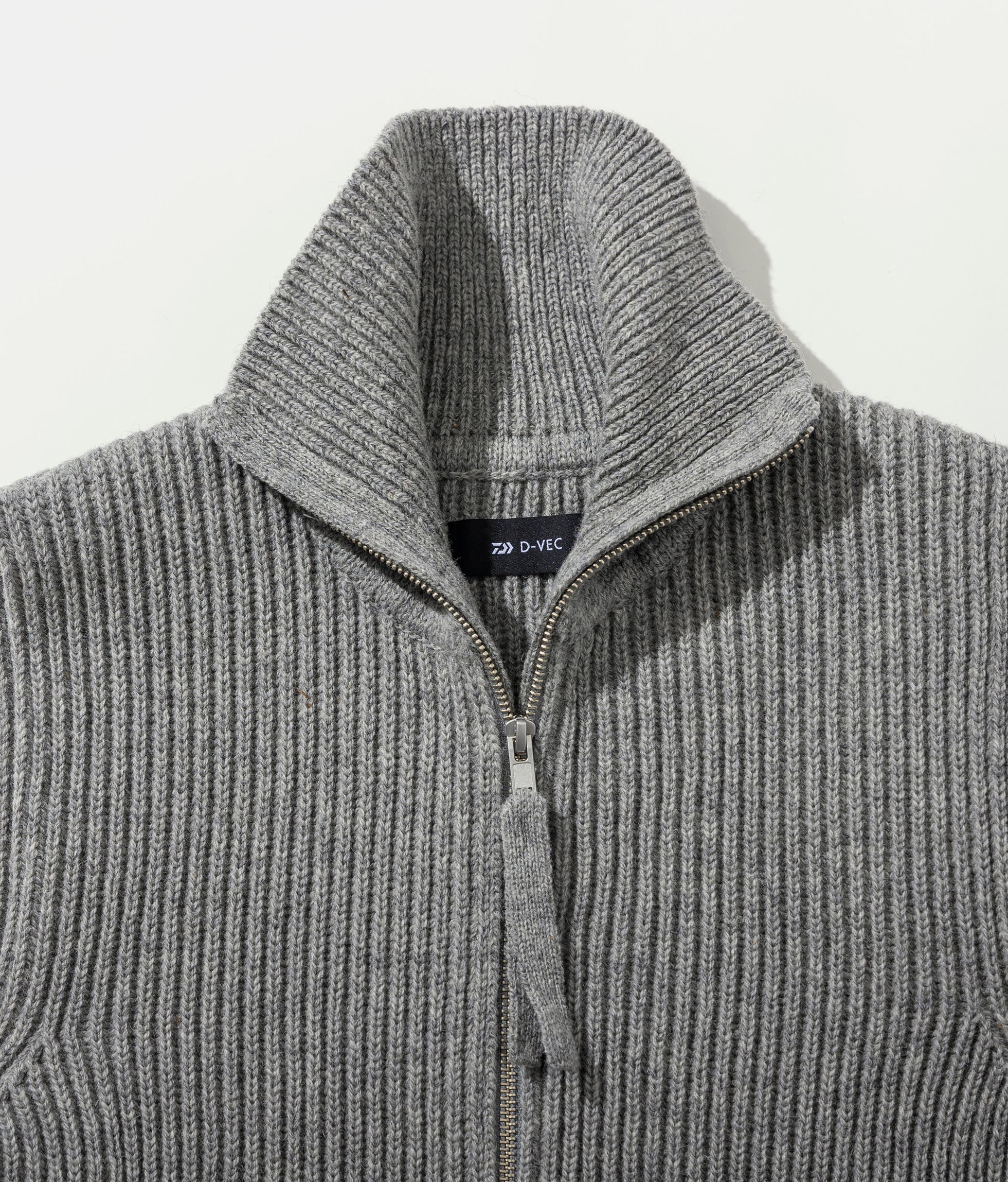 FISHERMANS KNIT ZIP-UP VEST