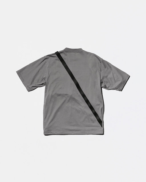 【D-VEC×ALMOSTBLACK】HYBRID PLATING COTTON POLYESTER T-SHIRT